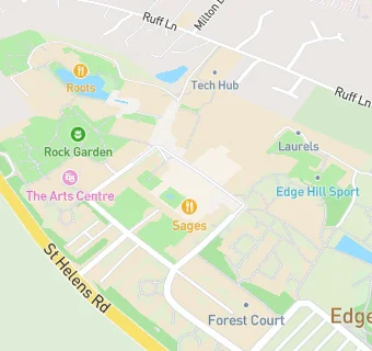 map for Edge Hill University