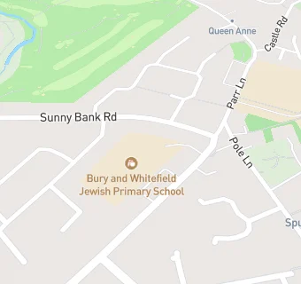 map for Bury and Whitefield Jewish Primary School