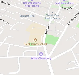 map for St James' School