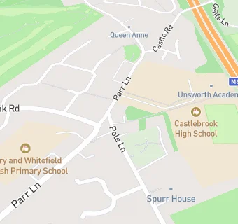 map for Unsworth Medical Centre