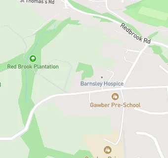 map for Barnsley Hospice