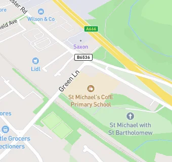 map for St Michael's CofE Primary School, Great Lever