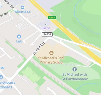 map for St Michael's C of E Primary