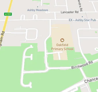 map for Oakfield Primary School