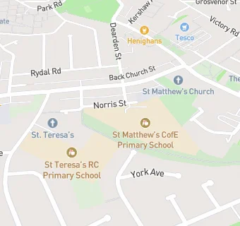 map for St Matthew's CofE Primary School, Little Lever