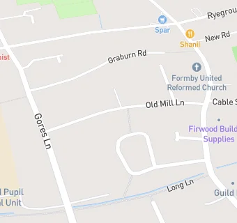 map for Mydentist, Old Mill Lane, Formby