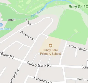 map for Sunny Bank Primary School