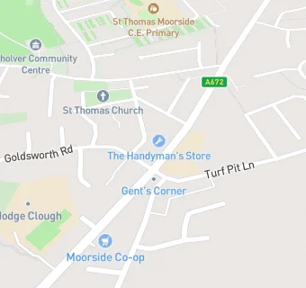 map for The Moorside Hotel