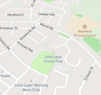 map for Little Lever Cricket Club