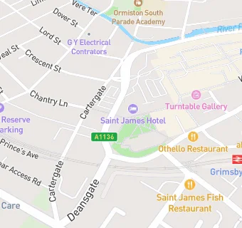 map for St James Hotel