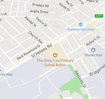 map for The Olive Tree Primary School Bolton