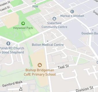 map for Bolton Medical Centre