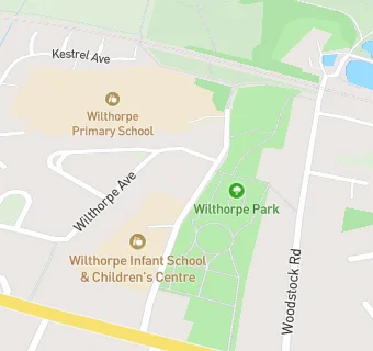 map for Wilthorpe Infants Out of School Club