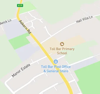 map for Toll Bar Primary School