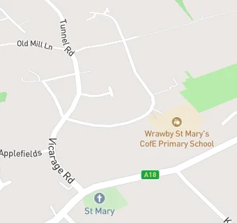 map for Wrawby St Marys C of E Primary School by Cater Link Ltd