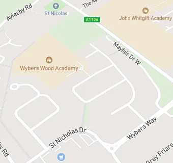 map for Wybers Wood Academy