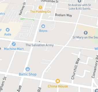 map for The Salvation Army