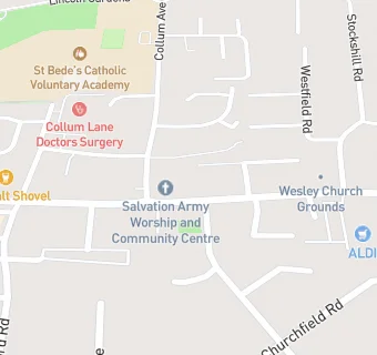 map for Ashby Wesley Methodist Hall