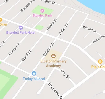 map for Elliston Primary Academy