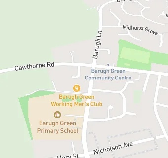 map for Barugh Green Primary