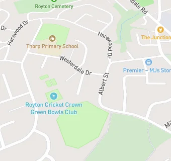 map for Royton Cricket and Bowling Club