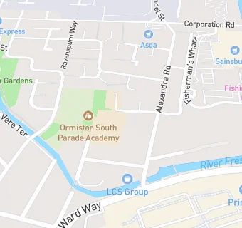 map for South Parade Junior School