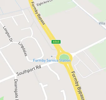 map for Formby by Pass Service Station (Esso)