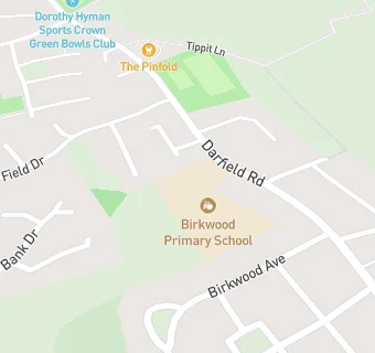 map for Birkwood Primary School