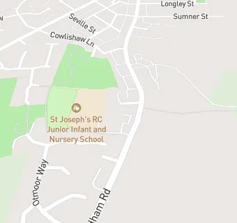 map for St Joseph's RC Junior Infant and Nursery School