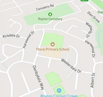 map for Thorp Primary School