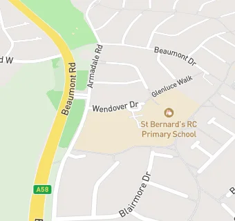 map for Beaumont Primary School