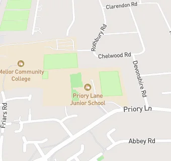 map for Priory Lane Junior School