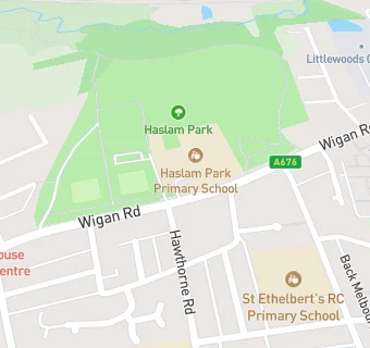 map for Haslam Park C.P School