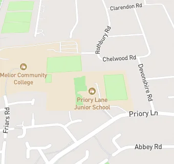 map for Priory Lane Community School