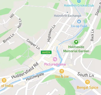 map for Holmfirth Spice