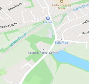 map for Lostock Parish Centre