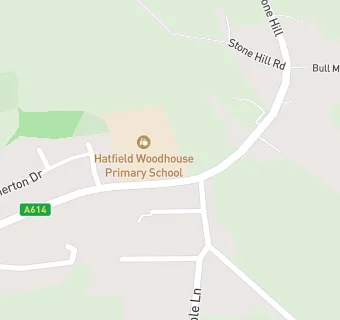 map for Hatfield Woodhouse Primary School