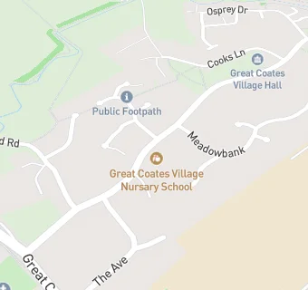 map for Great Coates Village Nursery School