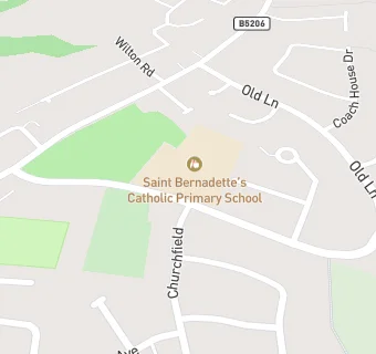 map for St Bernadette's Catholic Primary School