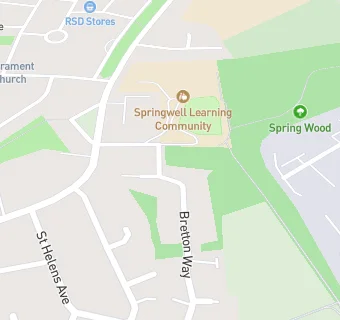 map for Springwell Community  Special School