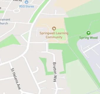 map for Springwell Academy