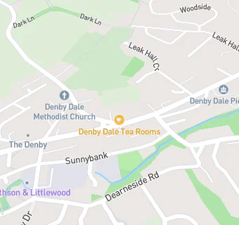 map for Denby Dale Tea Rooms