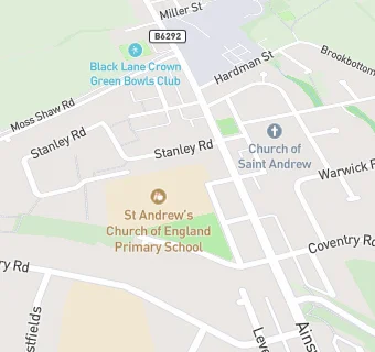 map for St Andrew's Church of England Primary School, Radcliffe