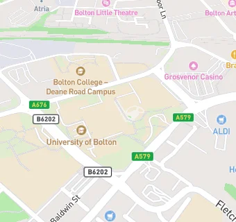 map for University of Bolton