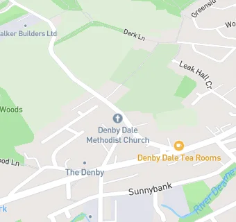 map for Denby Dale Methodist Church (Childcare and coffee mornings)