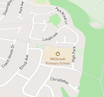 map for Millbrook Primary School