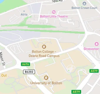 map for Catering Academy at Bolton Community College