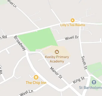 map for Keelby Primary School