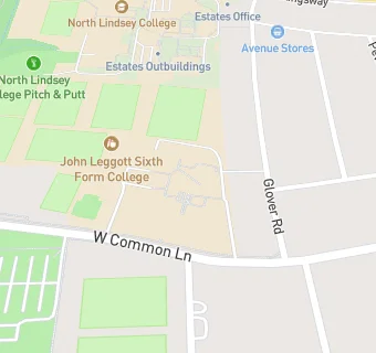 map for John Leggott Sixth Form College