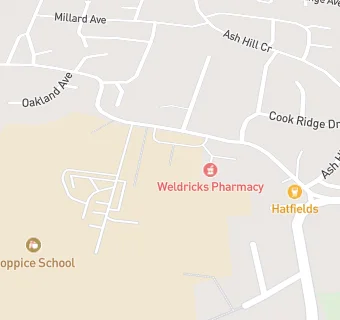 map for Hatfield Visual Arts College